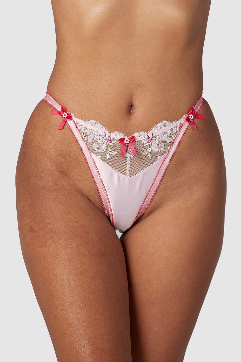 Lounge Underwear Bloom Embroidered Briefs Rosa | RA8019364