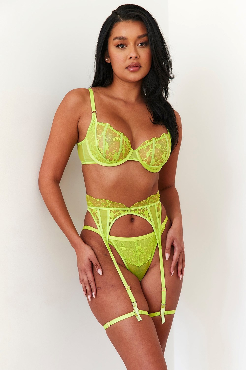 Lounge Underwear Carmen Intimates Set Lime | NI6489537