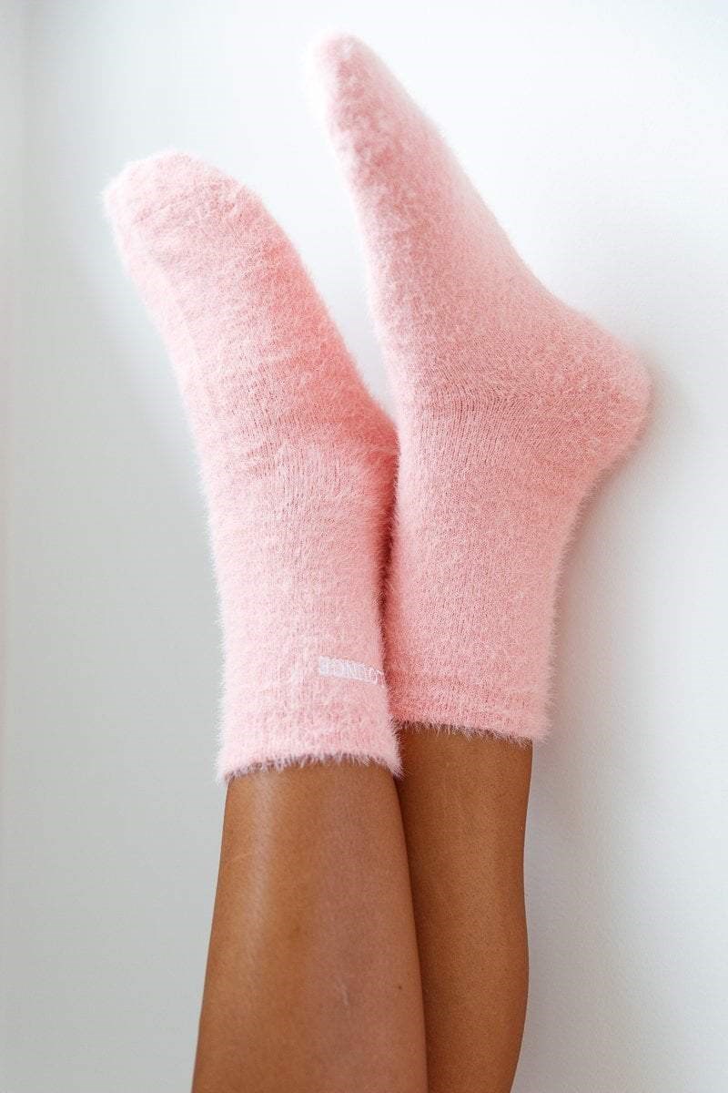 Lounge Underwear Embroidered Lounge Toastie Socks Rosa | BJ1025897