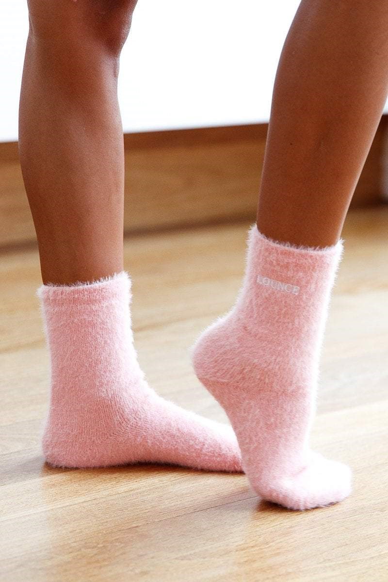 Lounge Underwear Embroidered Lounge Toastie Socks Rosa | BJ1025897