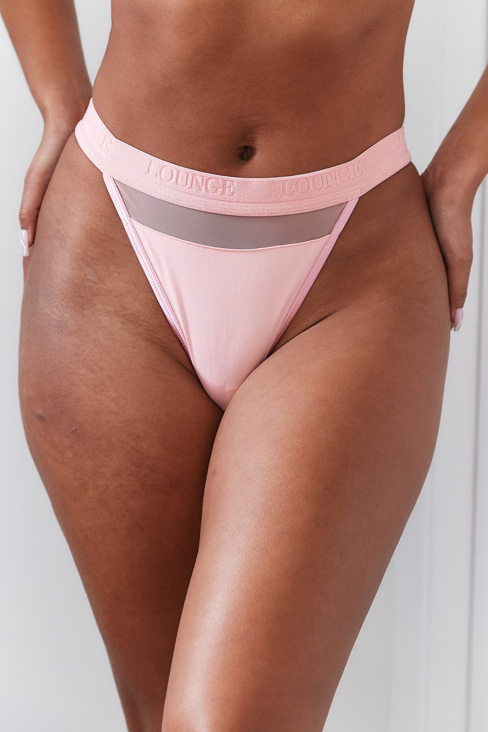 Lounge Underwear Mesh Thong Rosa | BX1738504