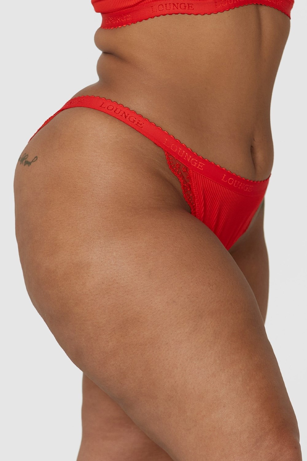 Lounge Underwear Ribbet Briefs Rød | ET5928730