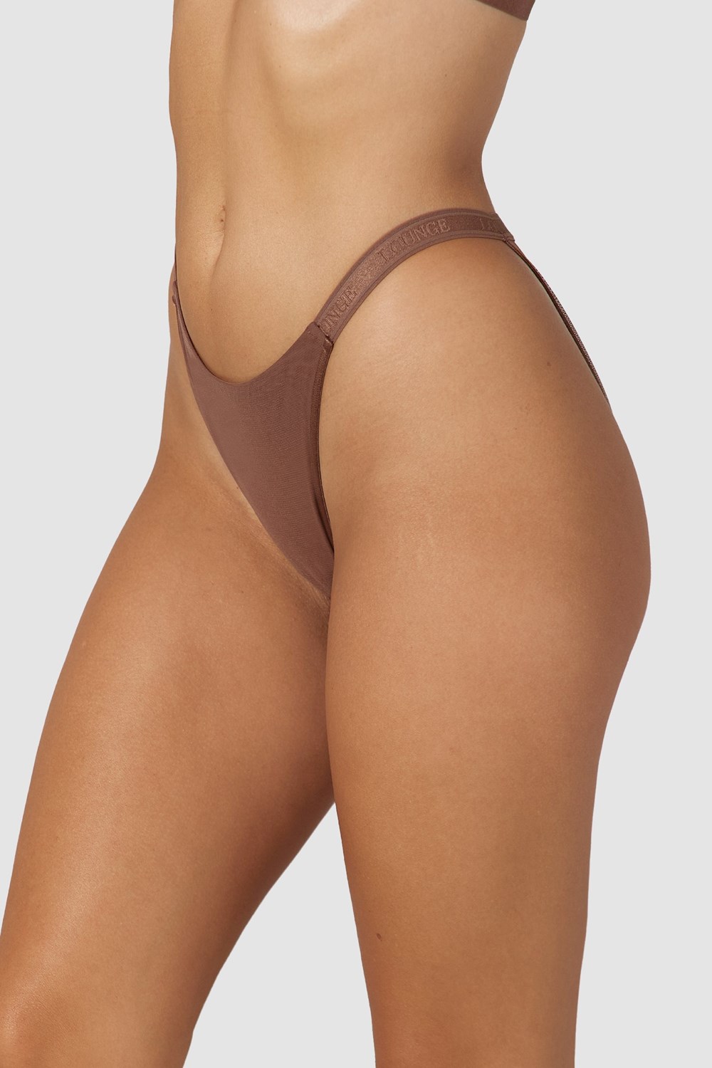 Lounge Underwear Smooth Mesh Briefs Chestnut | OM5109746