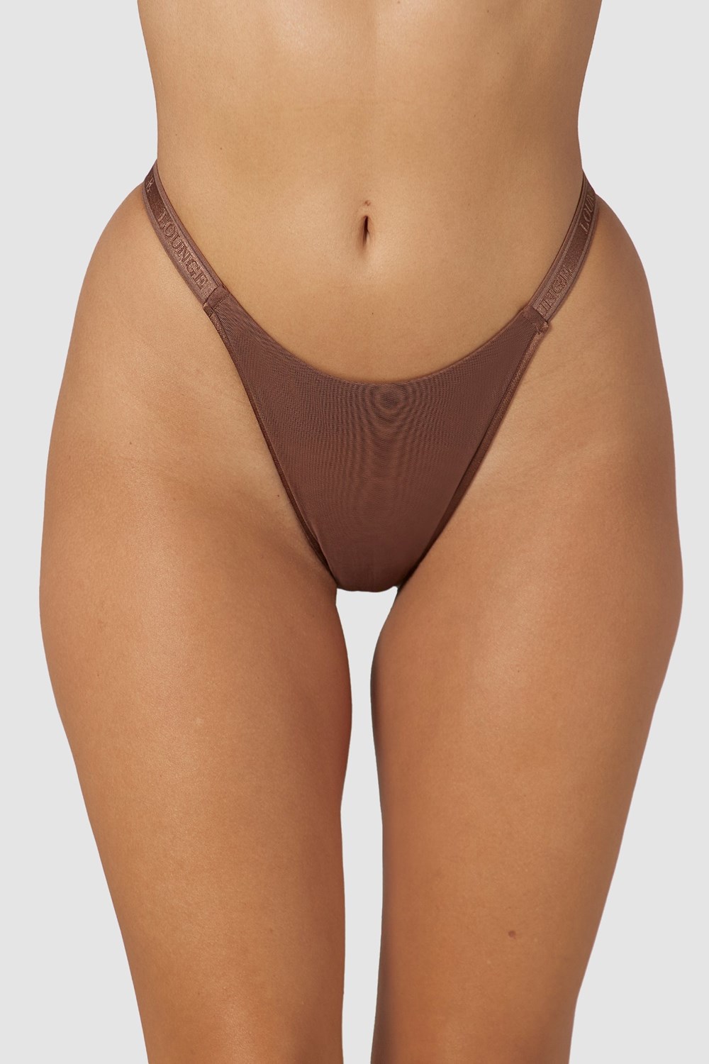 Lounge Underwear Smooth Mesh Briefs Chestnut | OM5109746