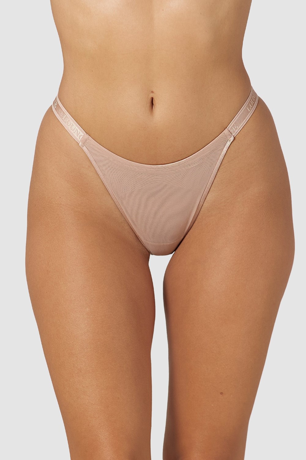 Lounge Underwear Smooth Mesh Briefs Taupe | HO0915648