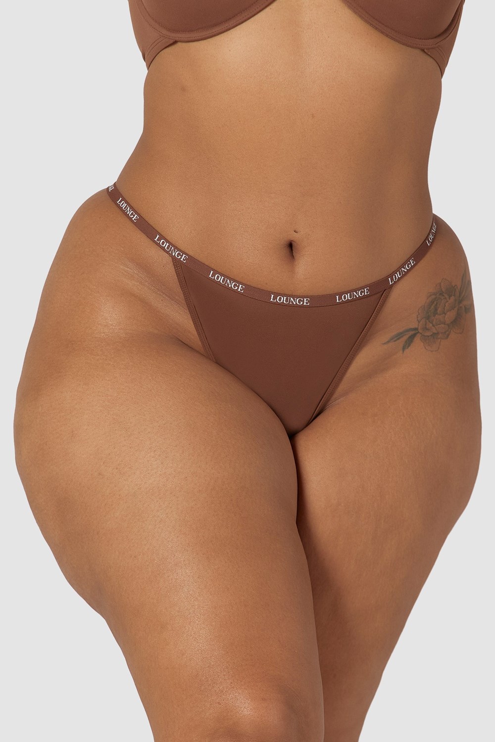 Lounge Underwear Smooth Thong Chestnut | UR3816507