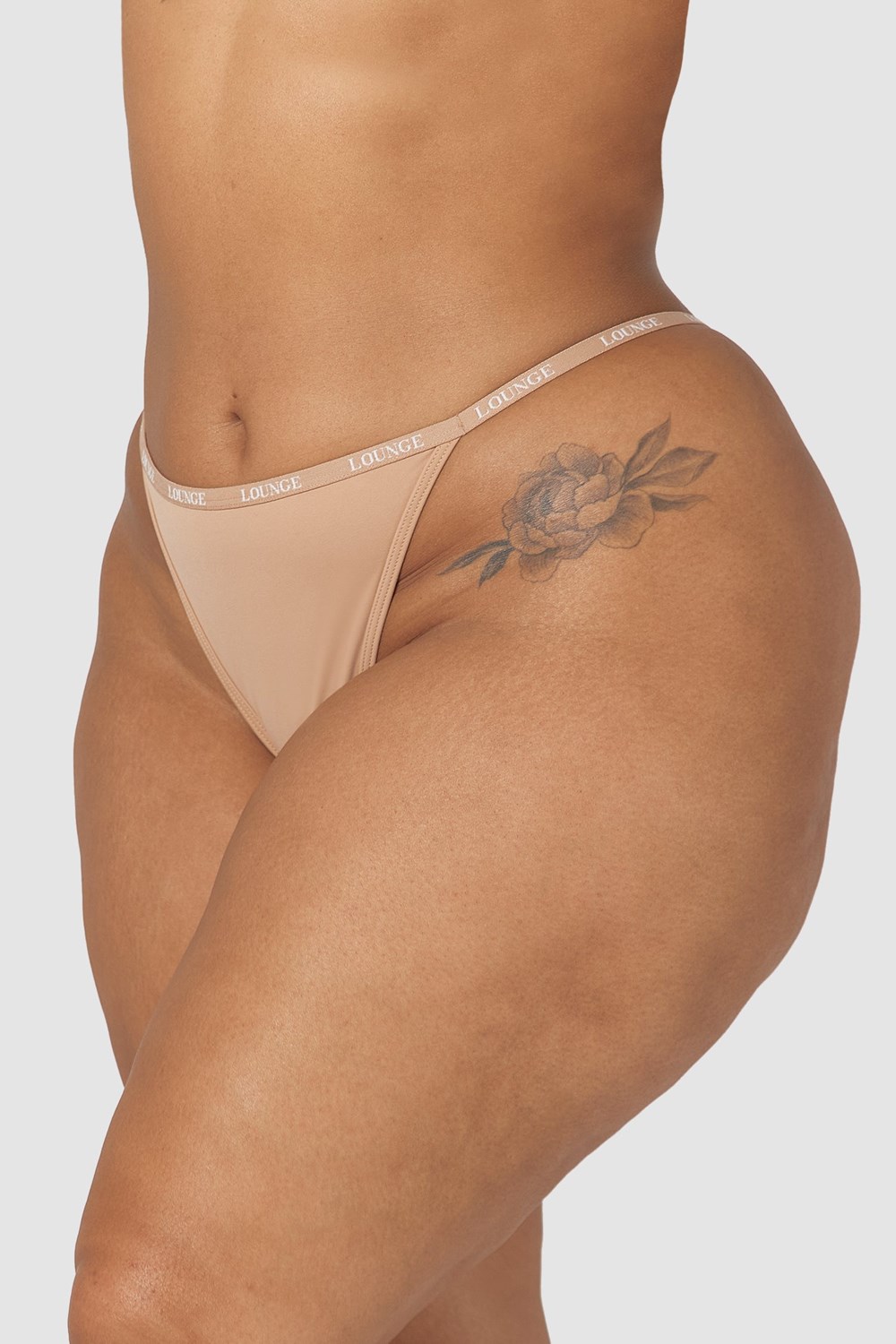 Lounge Underwear Smooth Thong Honey | QH9058317