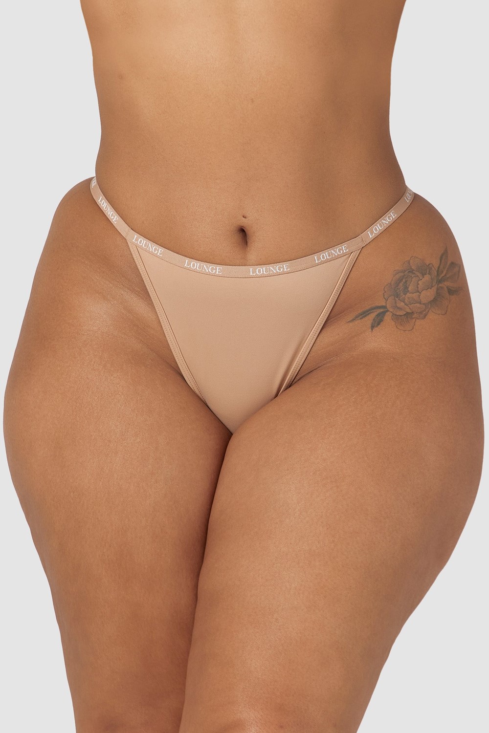 Lounge Underwear Smooth Thong Honey | QH9058317