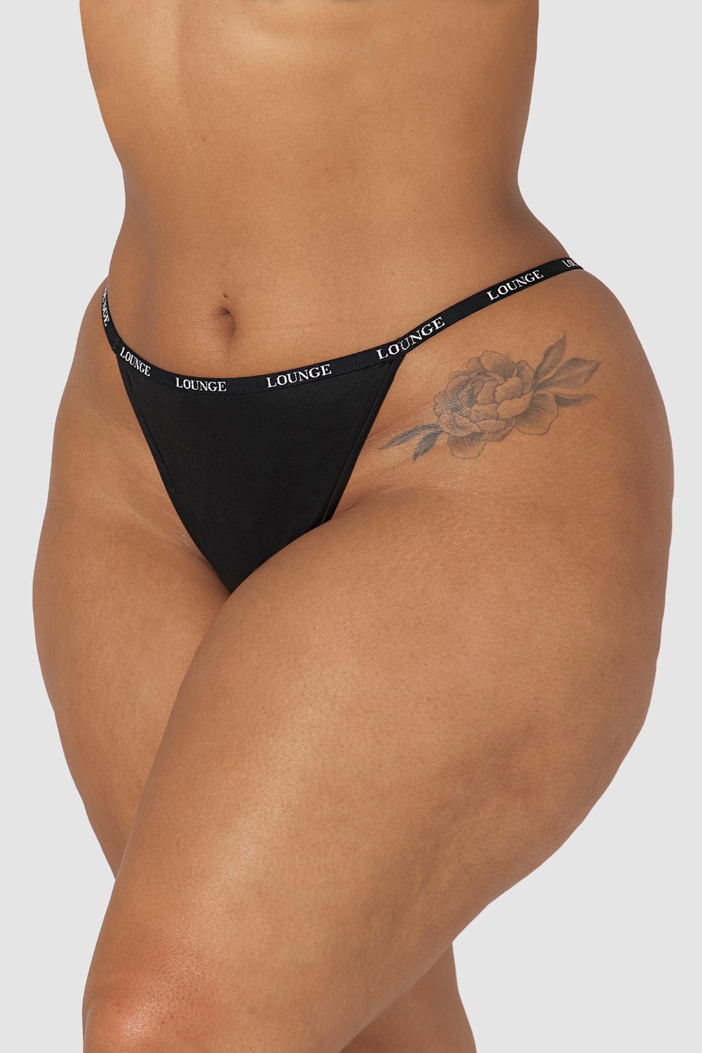 Lounge Underwear Smooth Thong Svarte | LO7960248