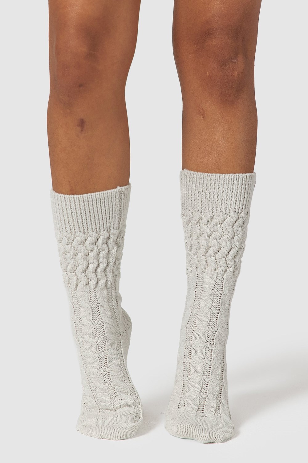 Lounge Underwear Snug Strikket Socks Frost | RV9738402