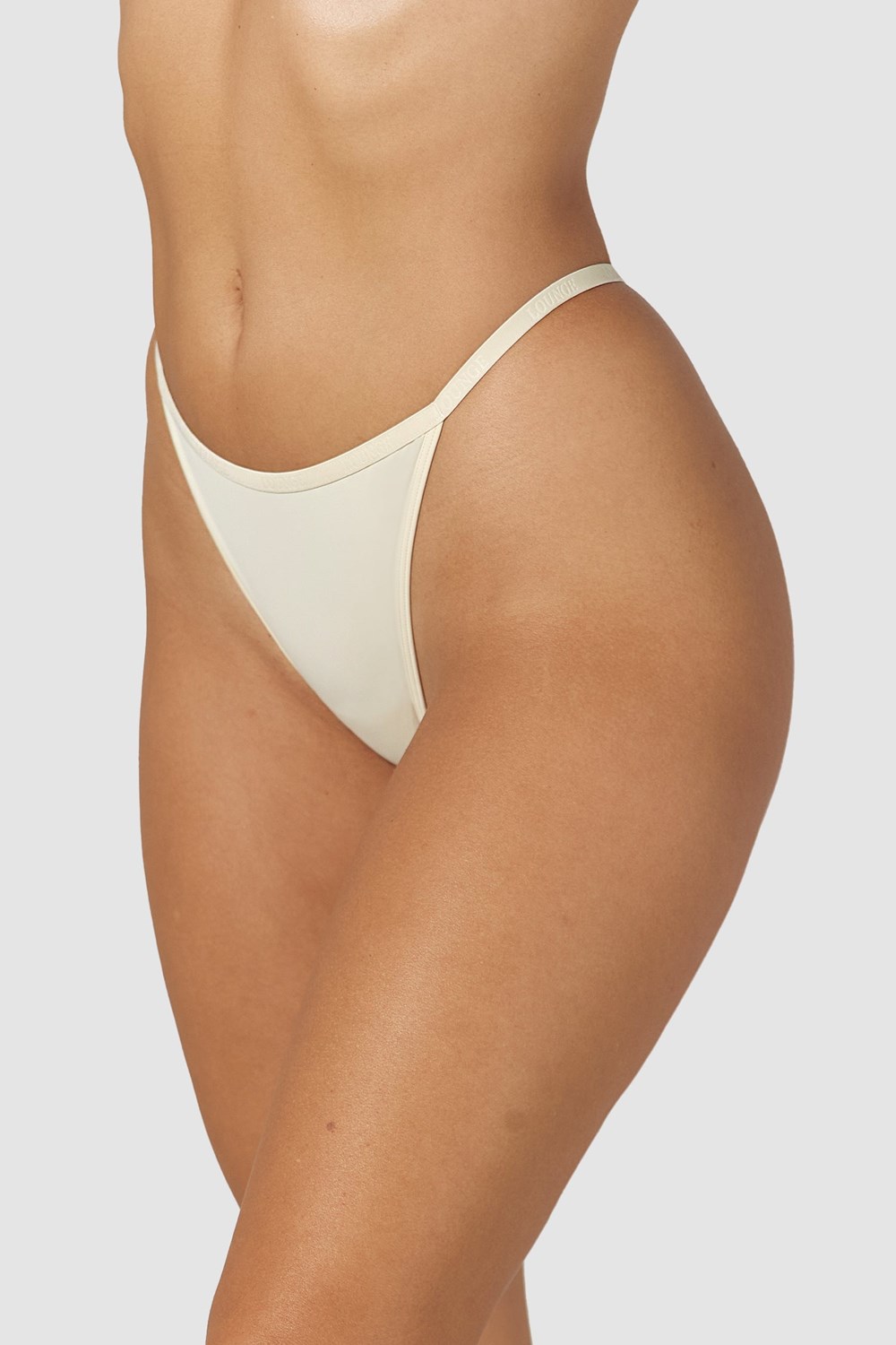 Lounge Underwear Your Everyday Thong Latte | YL4976051