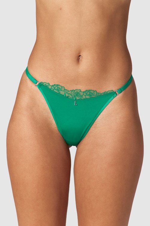 Lounge Underwear Anti-Gravity Thong Emerald | BL4506819