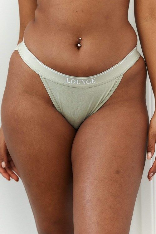 Lounge Underwear Bamboo Minimal Triangle Briefs Olivengrønne | WU8314657