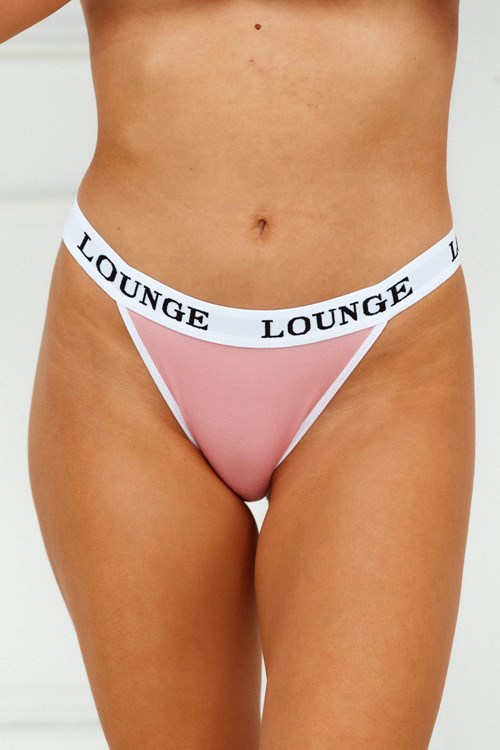 Lounge Underwear Bamboo Triangle Briefs Rosa | JM2374015