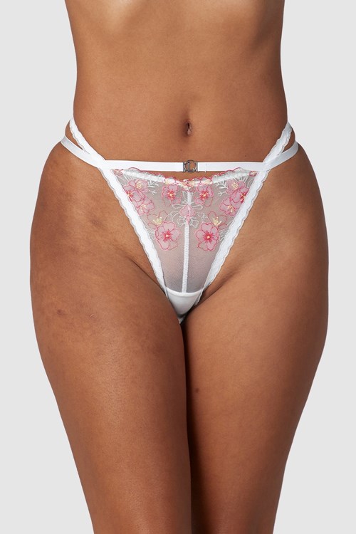 Lounge Underwear Ditsy Embroidered Briefs Hvite | ZD9186203