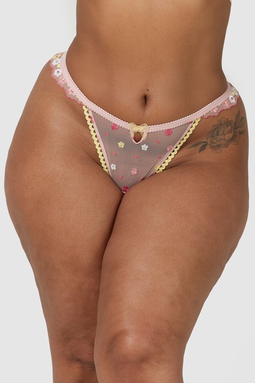 Lounge Underwear Fleur Thong Rosa | GY4210867