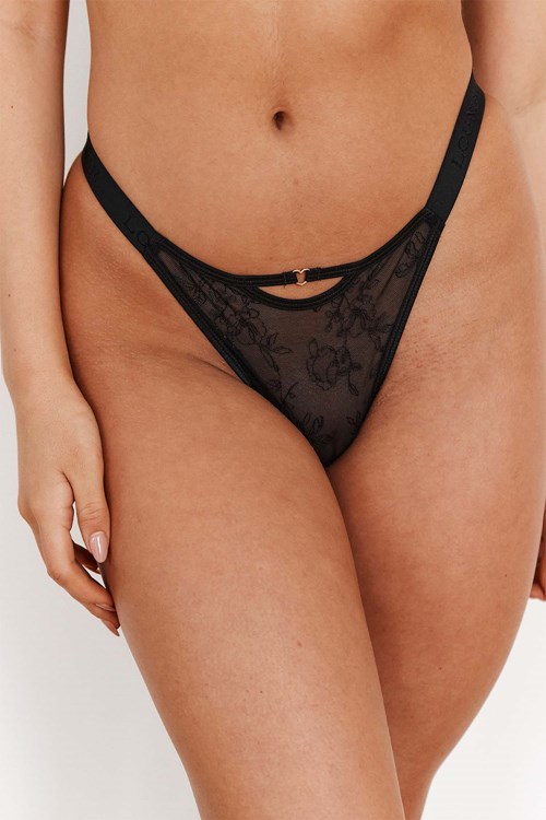 Lounge Underwear Grace Thong Svarte | DA1098625