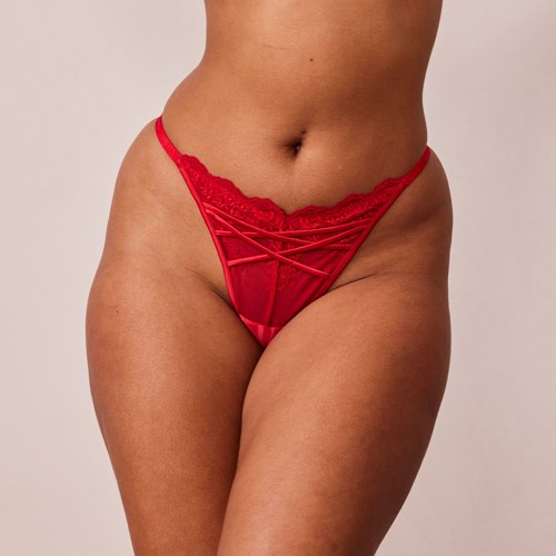 Lounge Underwear Seduce Thong Burgunder | UX5326841