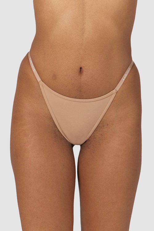 Lounge Underwear Smooth Classic Thong Honey | ZT0874156