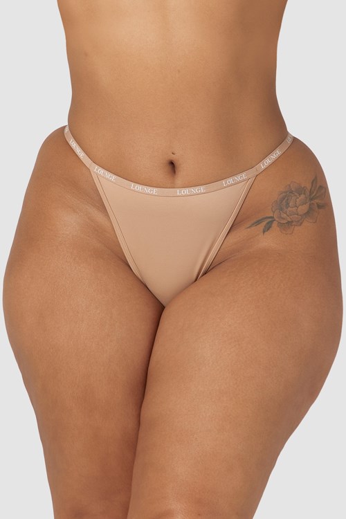 Lounge Underwear Smooth Thong Honey | MO8056473